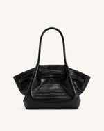 Hana Sac Cabas Moyen – Croco Noir