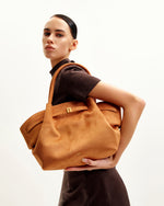 Sac fourre-tout moyen en similicuir suédé Hana - Marron