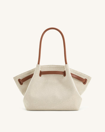 Hana Sac Cabas Moyen – Toile Marron