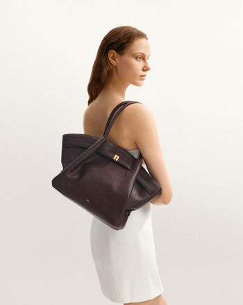 Hana Sac Cabas Moyen – Marron Foncé