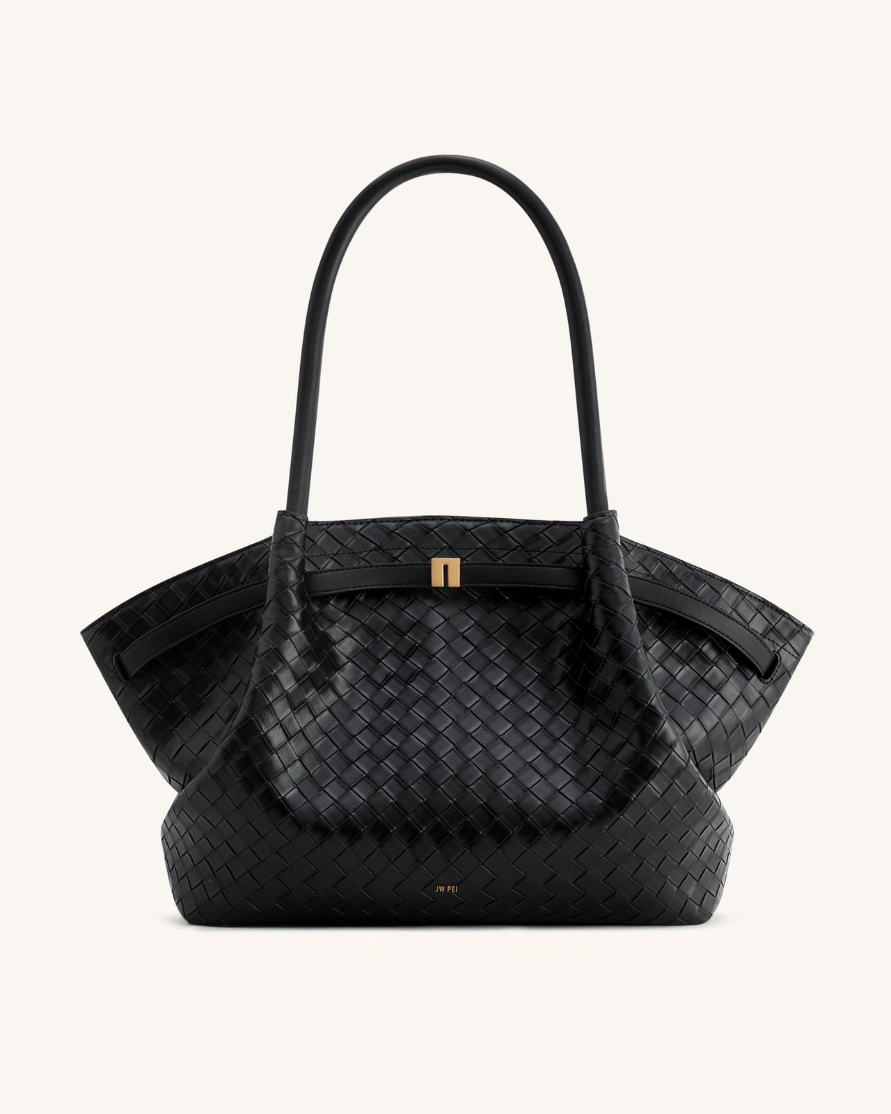 Hana Grand sac fourre-tout texture tissée - Noir