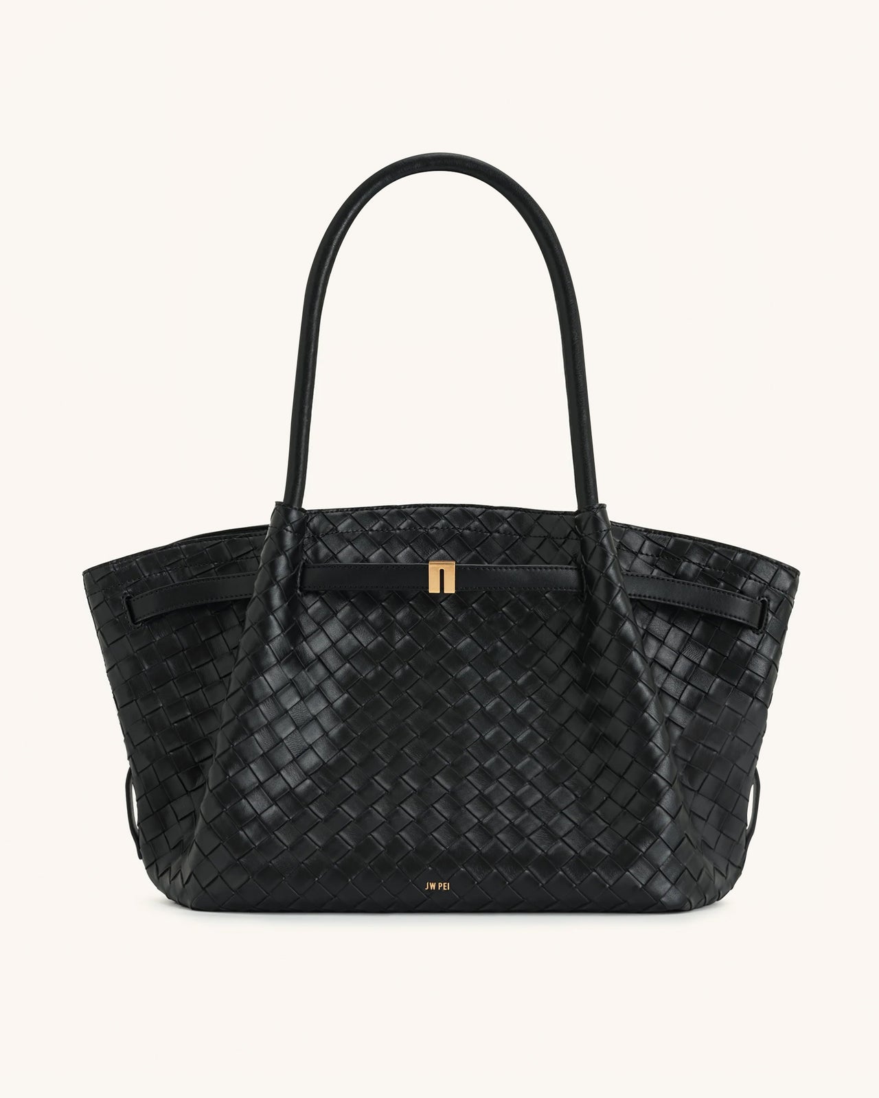 Hana Grand sac fourre-tout texture tissée - Noir