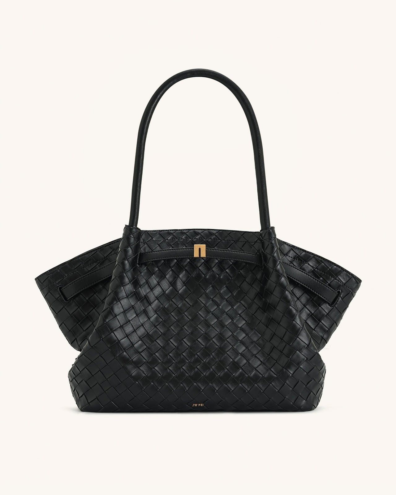 Hana Grand sac fourre-tout texture tissée - Noir