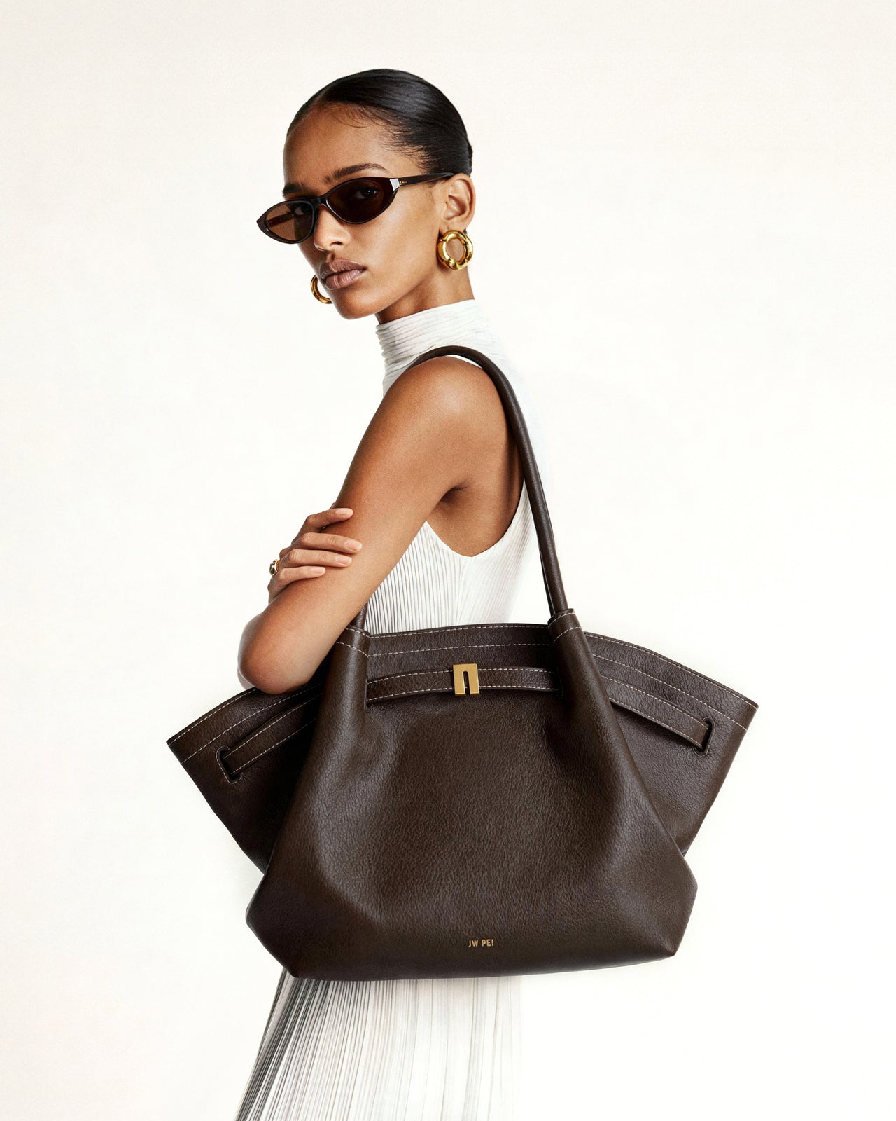 Hana Grand sac fourre-tout - Marron foncé