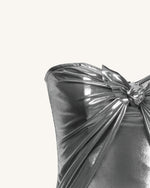 Olivia Robe Longue Tube Argentée - Argent