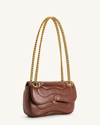 Tina Sac Bandoulière Matelassé - Marron