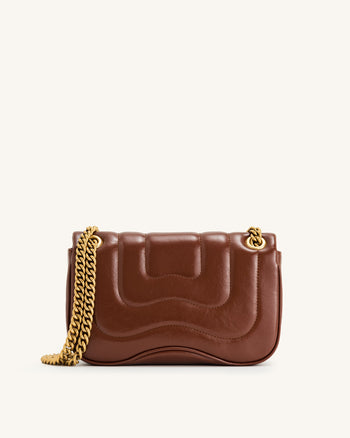Tina Sac Bandoulière Matelassé - Marron