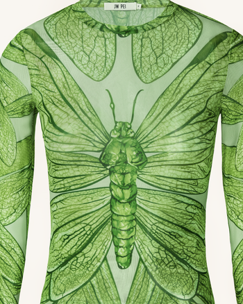 Top Transparent Dragonfly Vein – Vert