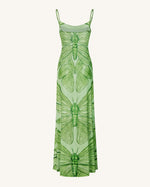 Robe Maxi Totem Libellule - Verte