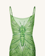 Robe Maxi Totem Libellule - Verte