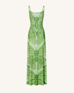 Robe Maxi Totem Libellule - Verte