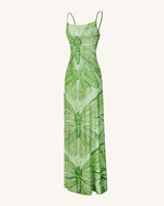 Robe Maxi Totem Libellule - Verte