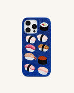 Coque de Téléphone Sushi - Bleu Multicolore