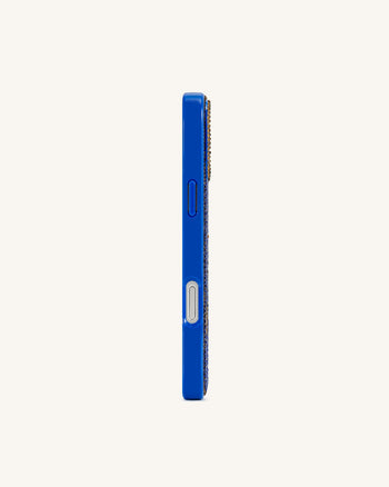 Coque Chien Teckel avec Fleurs – Multicolore/Bleu
