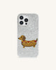 Coque Hot-dog Teckel – Blanc