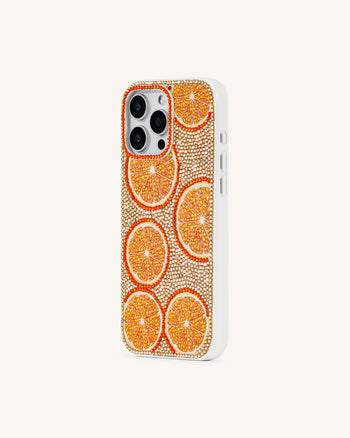 Coque Orange Burst Bling – Multicolore/Orange