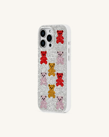 Coque Bear Bling – Multicolore/Blanc