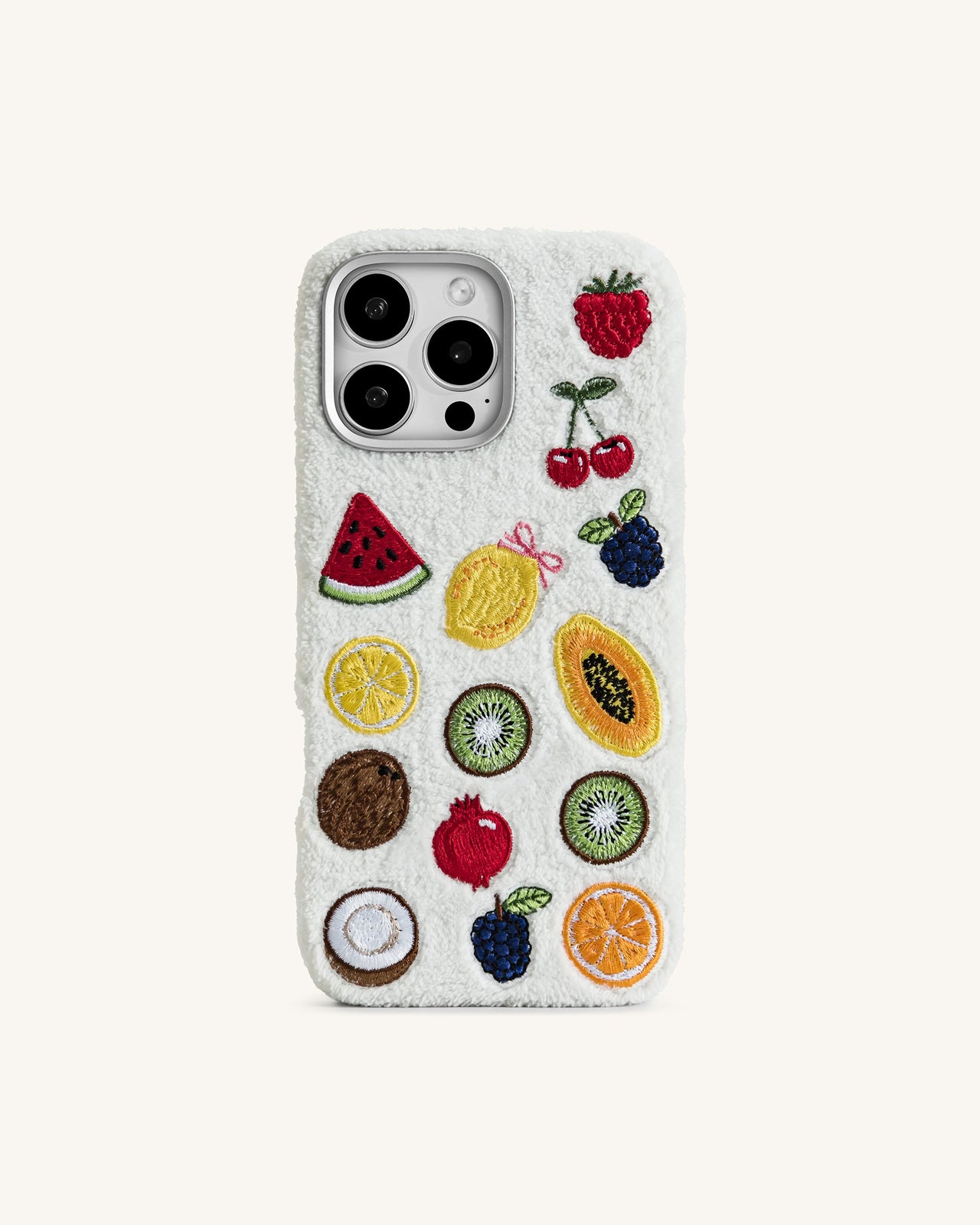 Coque de Téléphone Fruit Fiesta – Blanc Multicolore