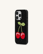 Coque de Téléphone Cerise – Noir Multicolore