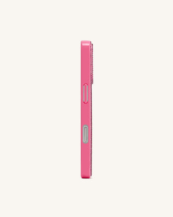 Coque de Téléphone Broche Olive à Strass – Rose