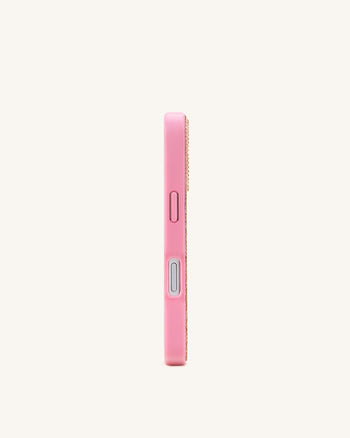 Coque de téléphone en cristal artificiel à motif citron - Rose