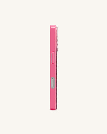Étui iPhone Strass "So What" - Rose