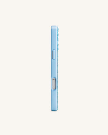 Olive Coque de téléphone martini en cristal artificiel - Bleu clair