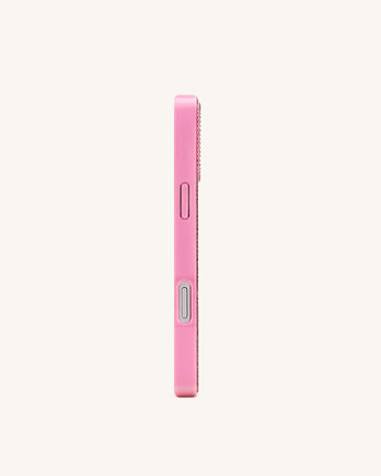 Coque de téléphone arbre de Noël scintillant - Rose