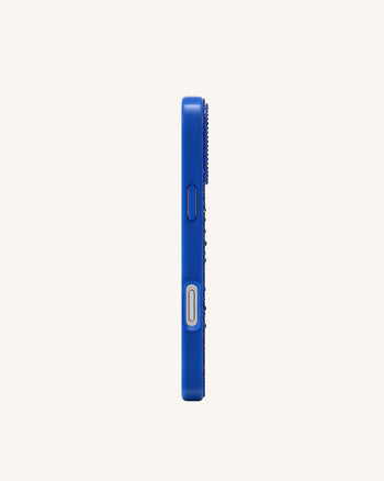 Coque de téléphone arbre de Noël scintillant - Bleu cobalt