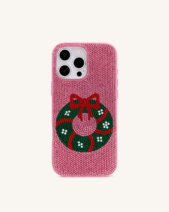 Coque de téléphone Bling Couronne Holiday - Rose