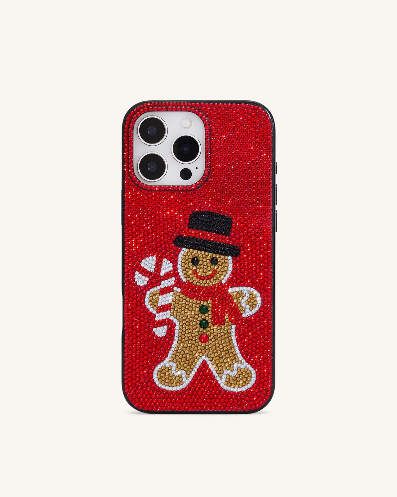 Coque de téléphone Bling Pain d'épices Holiday - Rouge