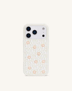 Pearl Coque de téléphone ornée - Blanc