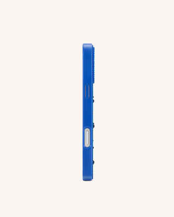 Coque de téléphone Œil Maléfique Ornée de Cristaux Artificiels - Bleu