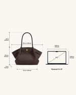 Hana Grand sac fourre-tout - Marron foncé