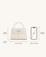 Sac à poignée supérieure Elise - Blanc