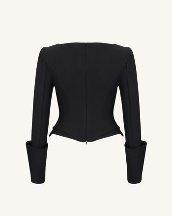 Blazer Inspiré du Corset Lydia - Noir