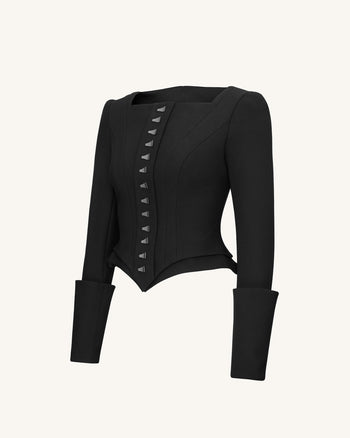 Blazer Inspiré du Corset Lydia - Noir