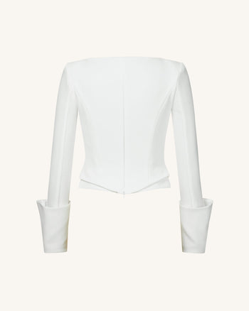 Blazer Inspiré du Corset Lydia - Blanche