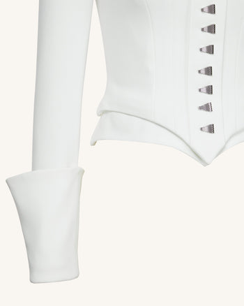 Blazer Inspiré du Corset Lydia - Blanche