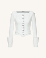 Blazer Inspiré du Corset Lydia - Blanche