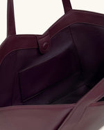 Sac cabas grande capacité Kiana – Bordeaux foncé