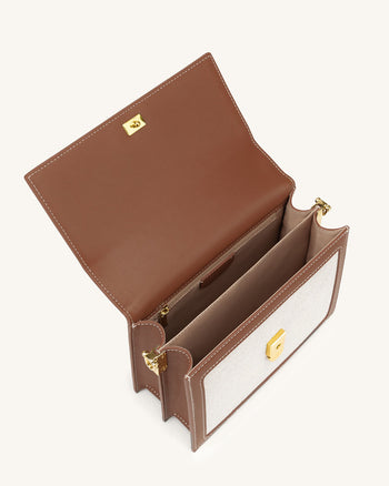 Sac Mini Flap  - Beige Canevas
