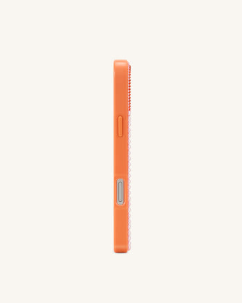 Coque de téléphone cristal artificiel sardines méditerranéennes - Orange