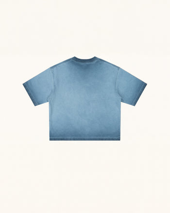 T-shirt The Angelic Dripping Crystal Wings - Bleu acide