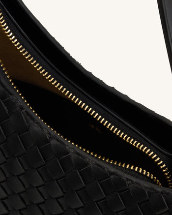 Lyra Sac à bandoulière Tressé - Noir