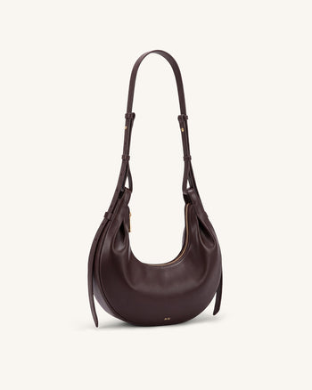 Sharon Sac bandoulière Crescent - Marron foncé