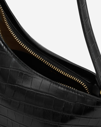Lyra Sac à bandoulière - Noir Croco
