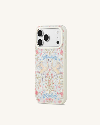 Coque de téléphone romance vintage cygne perle coquillage - Blanc