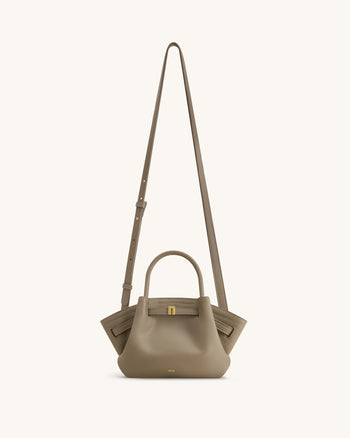 Mini sac cabas Hana - Gris boue