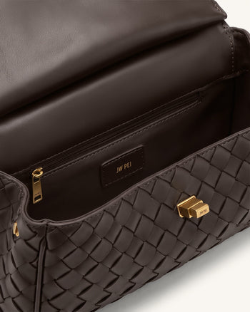 Lucia Sac à bandoulière tressé - Marron